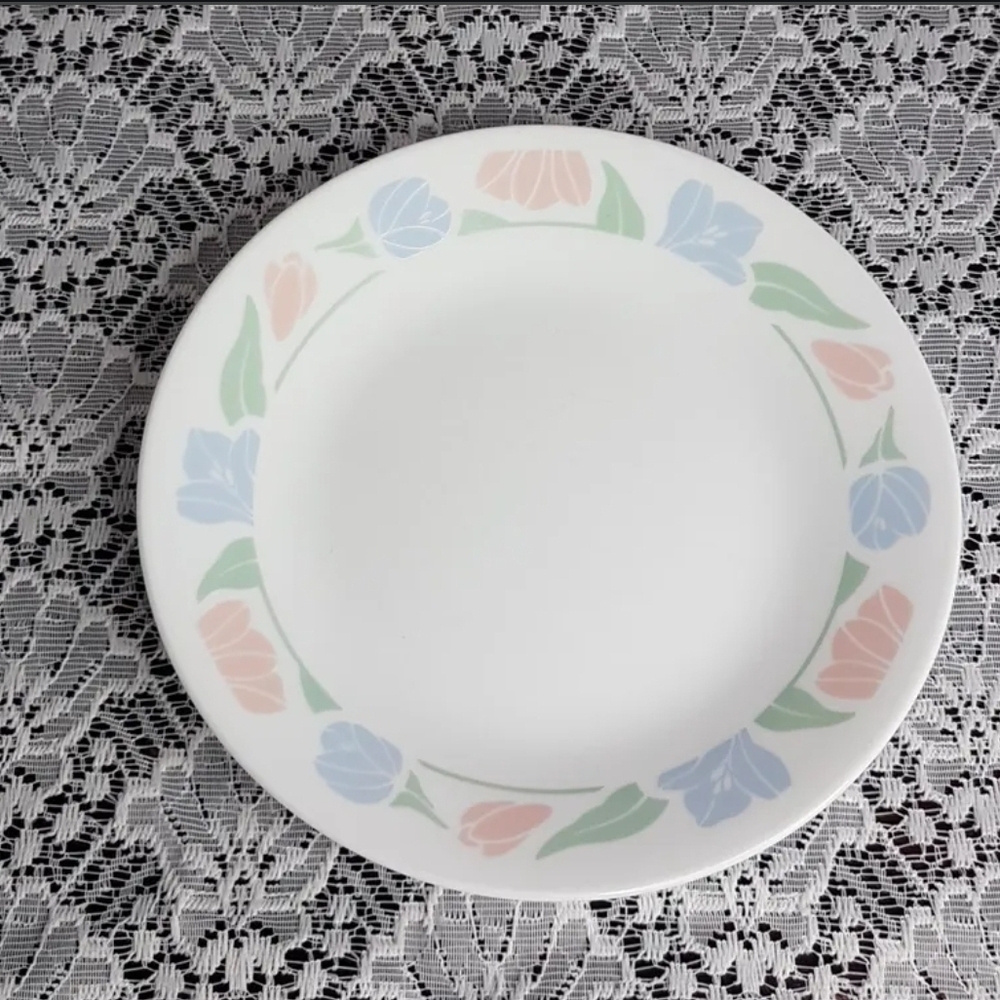 4pc Corelle Friendship Floral Patterned Side Plate Set